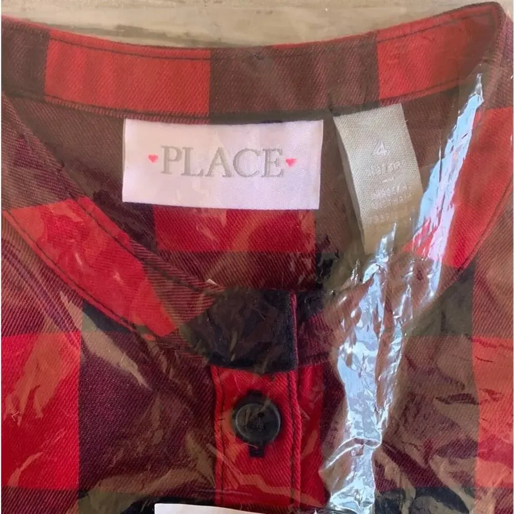 5/$25 NWT The‎ Children's Place Plaid Button Up Shirt